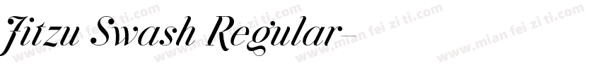 Jitzu Swash Regular字体转换